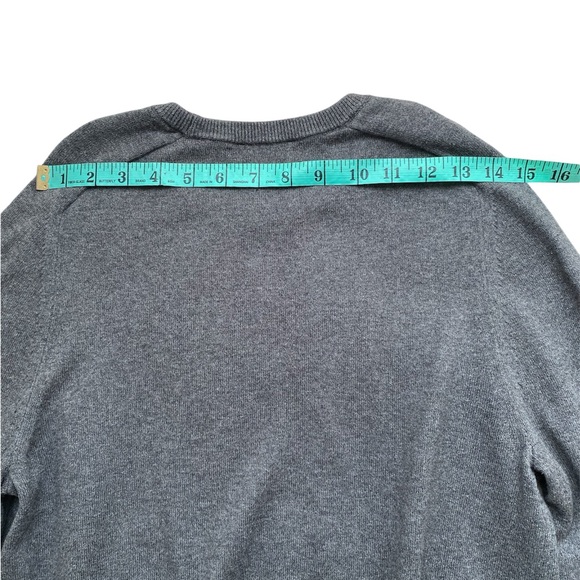 GAP Drop Long Sleeve Pullover Crew Neck Sweater Heather Grey Size Small - Picture 12 of 13